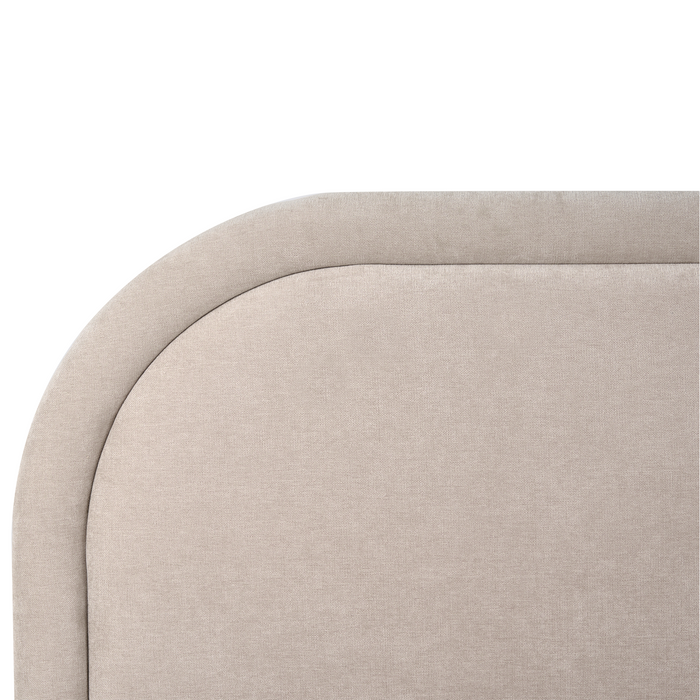 Beliani-QUILLIEN-Bed met opbergruimte-Beige-140 x 200 cm-Polyester