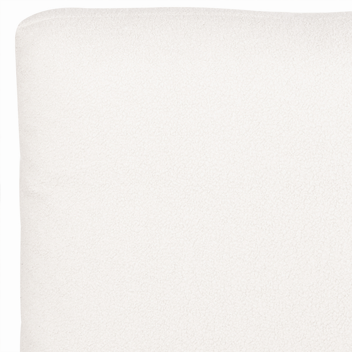 Beliani-MELLE -Tweepersoonsbed-Gebroken wit-160 x 200 cm-Bouclé