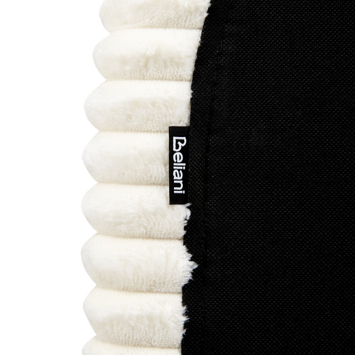 Beliani-FLAYAT -Tweepersoonsbed-Gebroken wit-160 x 200 cm-Corduroy