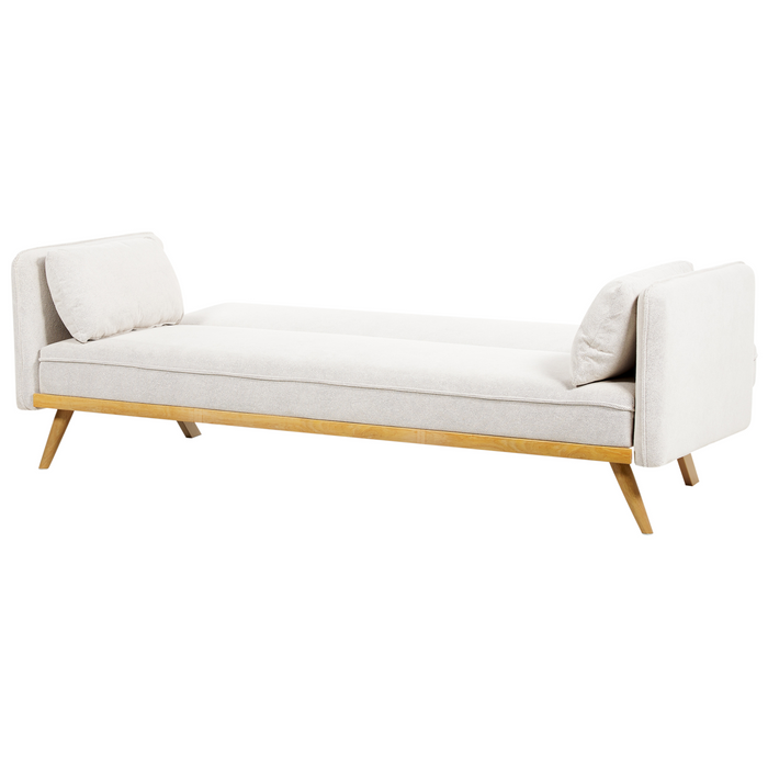 Beliani - ASAA - Slaapbank - Off-white - Polyester