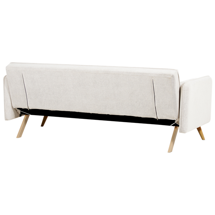 Beliani - ASAA - Slaapbank - Off-white - Polyester