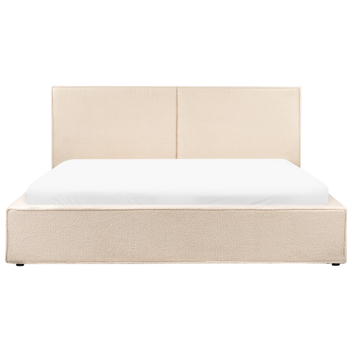 Beliani - MOISSAC - Tweepersoonsbed - Beige - 180 x 200 cm - Polyester
