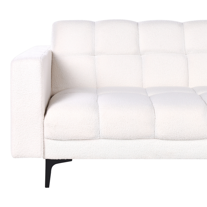 Beliani - ALNES - Hoekbank - Wit - Rechtszijdig - Polyester