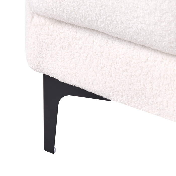 Beliani - ALNES - Hoekbank u-vorm - Wit - Polyester