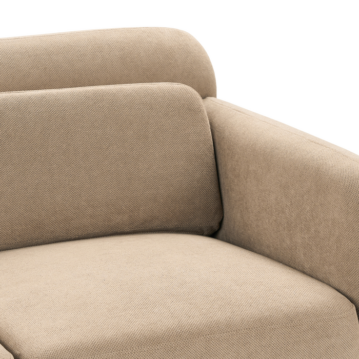 Beliani - LILAND - Tweezitsbank - Lichtbruin - Polyester