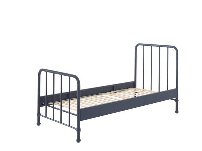 LUCEVI - Bronxx bed + Nachtkastje - Blue Denim - 90x200 cm