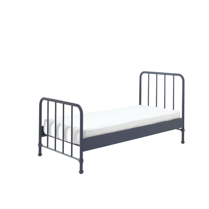 LUCEVI - Bronxx bed + Nachtkastje - Blue Denim - 90x200 cm