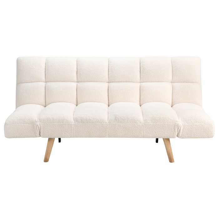 Beliani - INGARO - Slaapbank - Wit - Bouclé