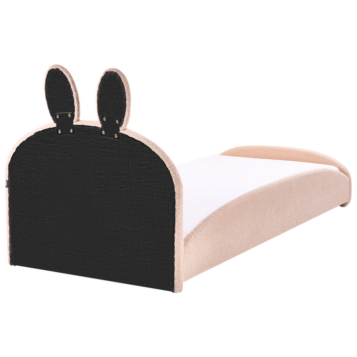 Beliani - PERROS - Kinderbed - Beige - 90 x 200 cm - Bouclé