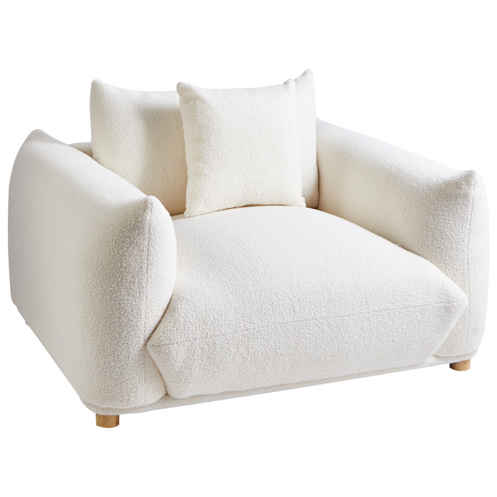 Beliani - LUVOS - Banken set - Gebroken wit - Bouclé