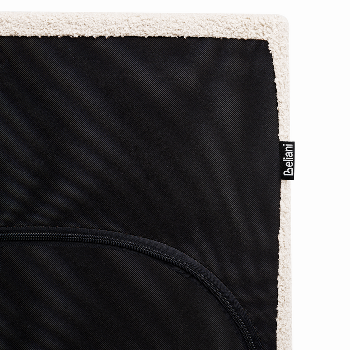 Beliani - ALBI - Tweepersoonsbed - Off-white - 180 x 200 cm - Bouclé