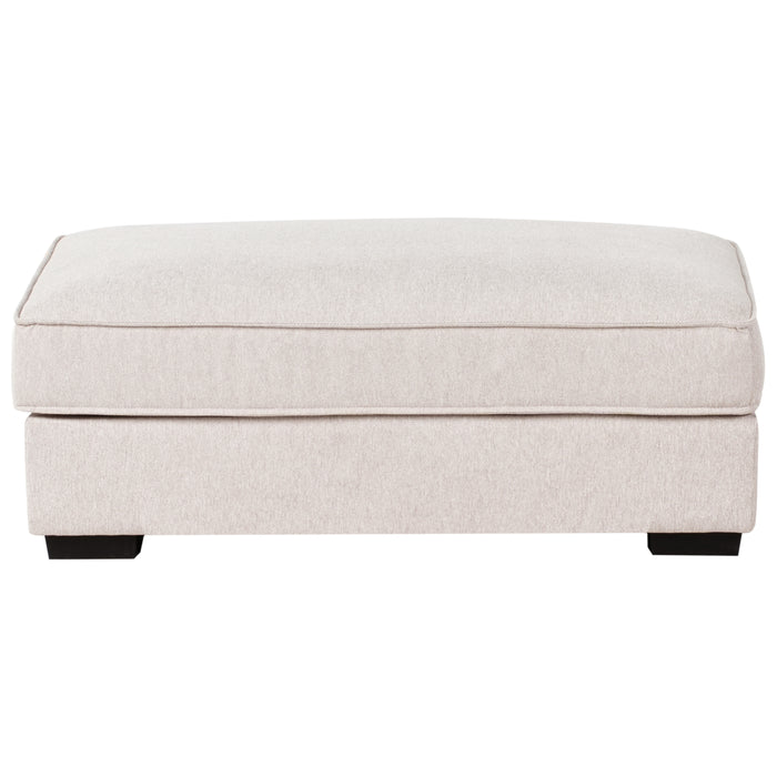 Beliani-RENDERS-Hoekbank met ottomaan-Lichtbeige-Linkszijdig-Polyester