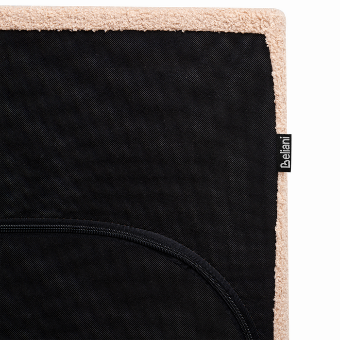 Beliani - ALBI - Tweepersoonsbed - Grijs - 180 x 200 cm - Polyester