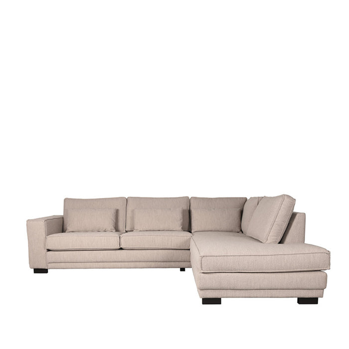 LABEL51 - Hoekbank Novano Rechts - Naturel Boucle - Zwart Hout