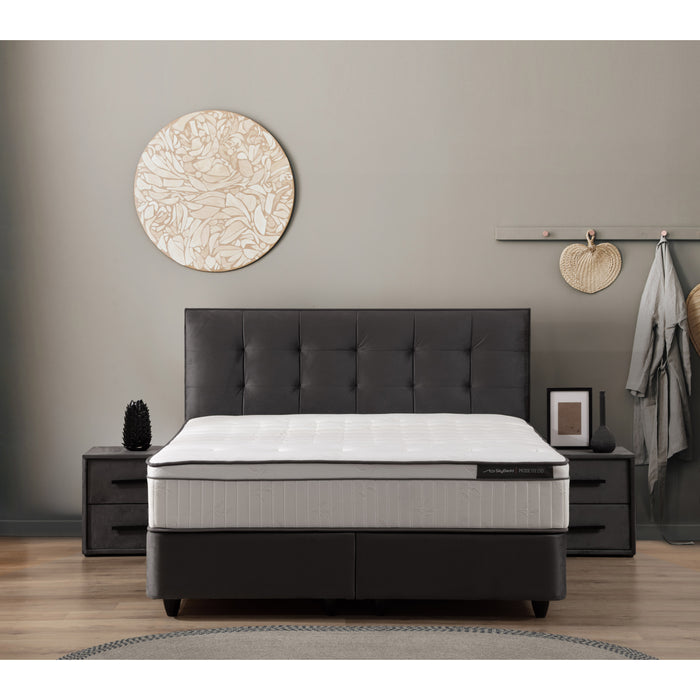 SKYBEDD ® Modebedd Boxspring met Opbergruimte en Matras