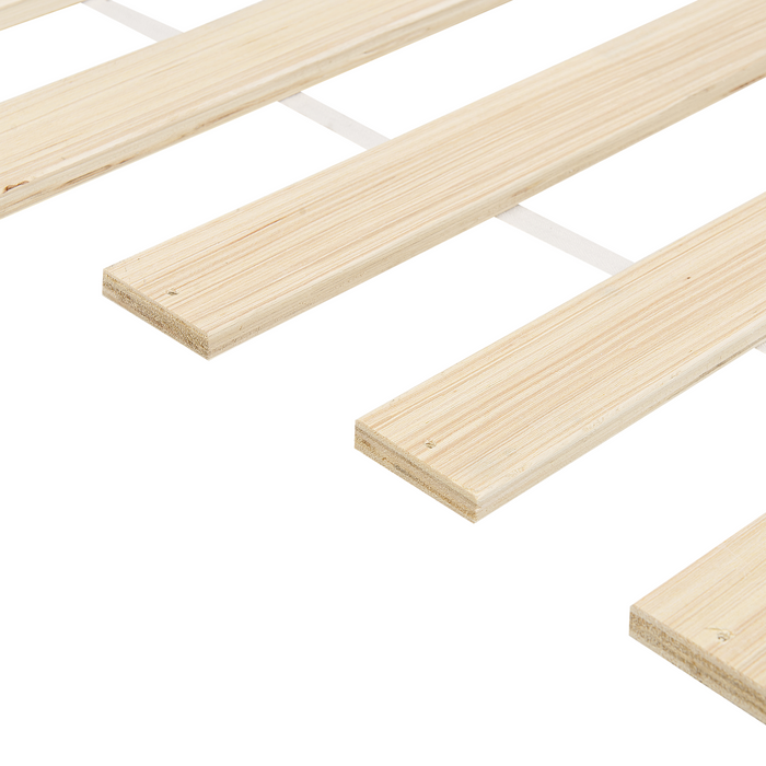 Beliani-OLENDON-Tweepersoonsbed-Lichtbruin-140 x 200 cm-Dennenhout