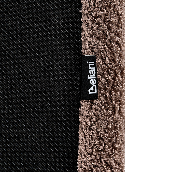 Beliani - ALBI - Tweepersoonsbed - Bruin - 140 x 200 cm - Bouclé