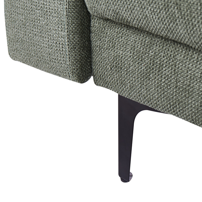 Beliani - ALNES - Modulaire bank - Donkergroen - 5-zits - Stof