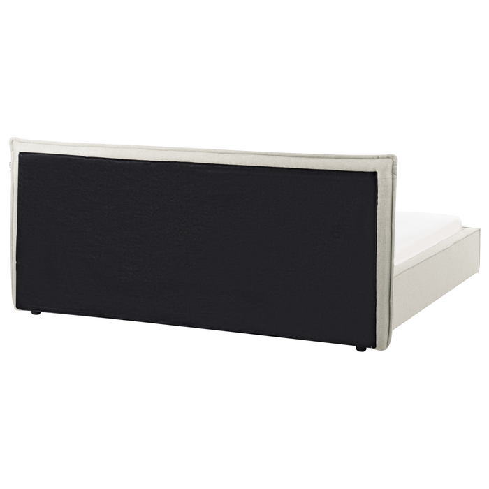 Beliani-LESTRE-Tweepersoonsbed-Gebroken wit-180 x 200 cm-Linnen