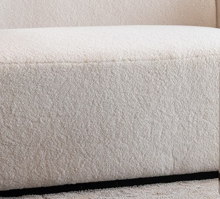 Richmond Interiors Grayson 4-Zits Bank Wit Furry