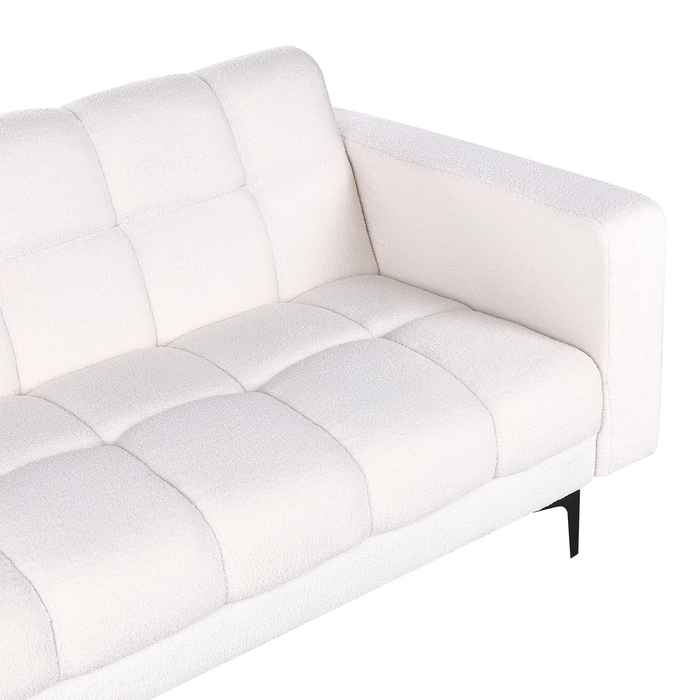 Beliani - ALNES - Hoekbank - Wit - Linkszijdig - Polyester