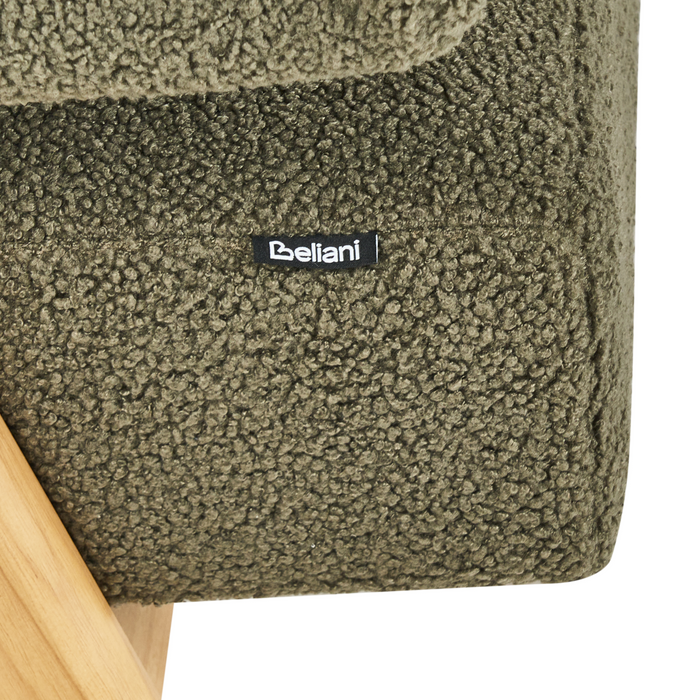 Beliani - TAMRE - Tweezitsbank - Groen|Lichtbruin - Bouclé