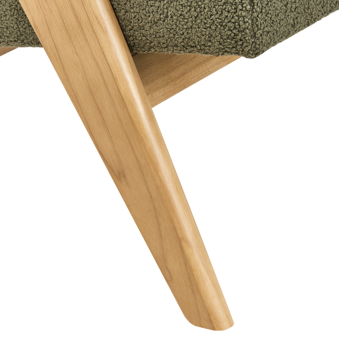 Beliani - TAMRE - Tweezitsbank - Groen|Lichtbruin - Bouclé