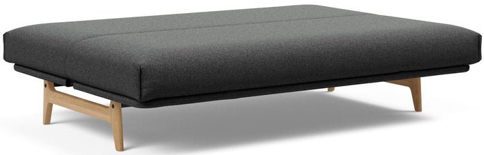 Innovation Aslak Houtskool Zwart Bouclé Slaapbank 140 cm