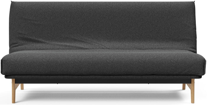 Innovation Aslak Houtskool Zwart Bouclé Slaapbank 140 cm