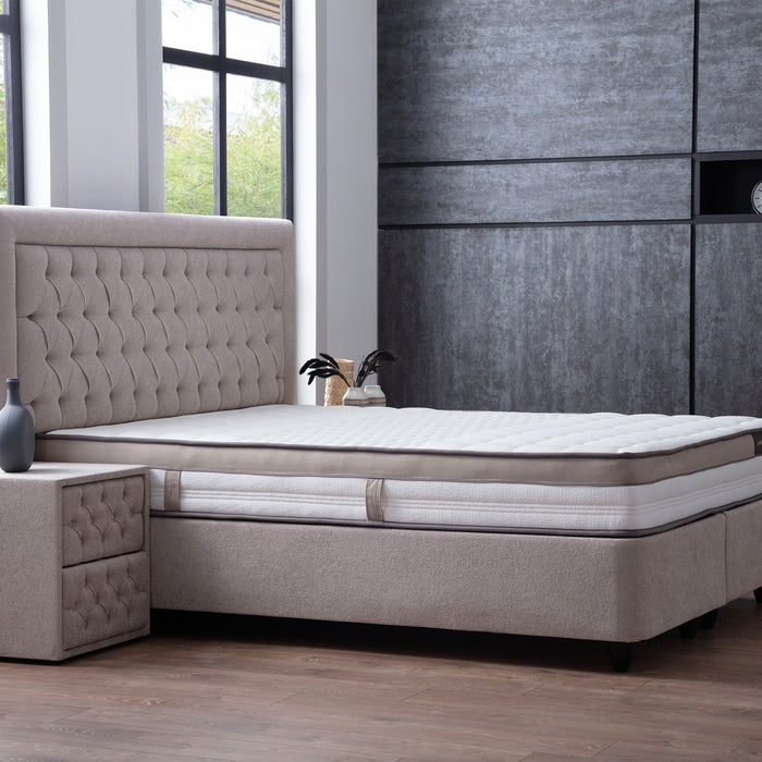 SKYBEDD ® Oxybedd Boxspring met Opbergruimte en Matras