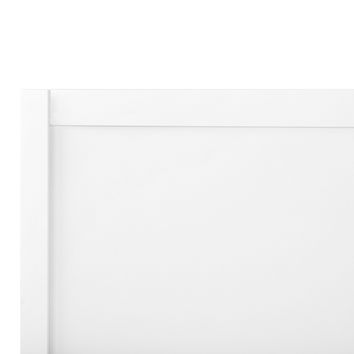 Beliani-CHAMPAGNAT-Tweepersoonsbed-Wit-160 x 200 cm-Rubberhout