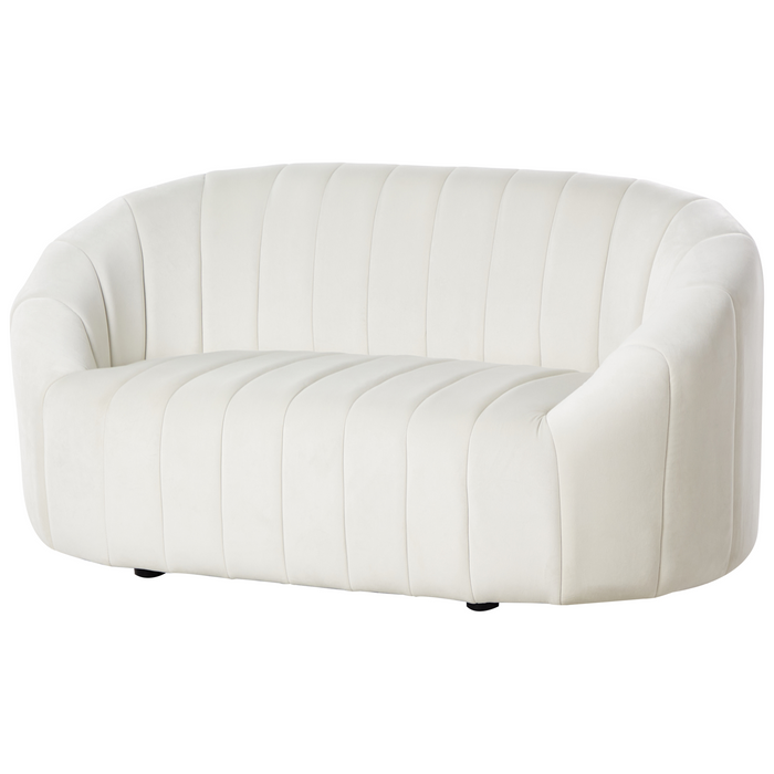 Beliani - MALUNG - Bankenset - Gebroken wit - Fluweel