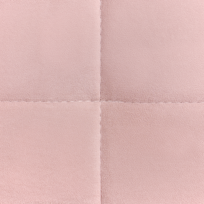 Beliani - ABERDEEN - U-vorm bank - Pastelroze - Fluweel