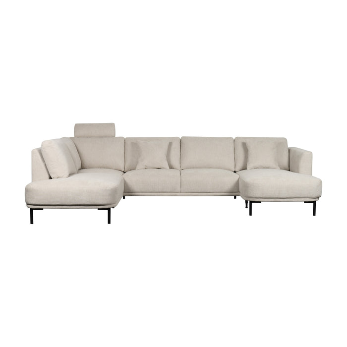 Sierkussen Andelst - Beige - Textiel - 45x45x0cm (BxHxD)