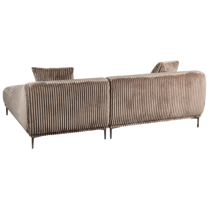 Beliani-STENUM-Hoekbank 3-zits-Lichtbruin-Linkszijdig-Corduroy