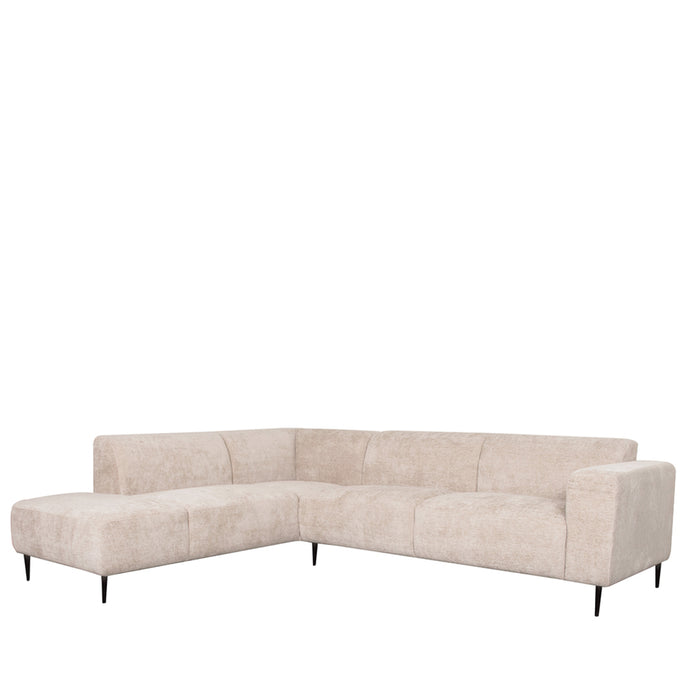 LABEL51 - Hoekbank Eden Links - Naturel Elite - Zwart Metaal