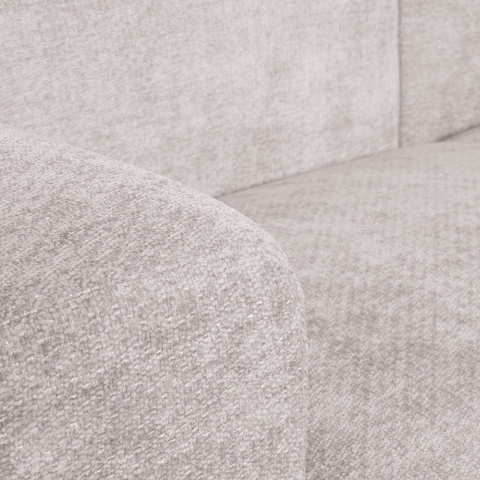 LABEL51 - Hoekbank Eden Rechts - Naturel Elite - Zwart Metaal