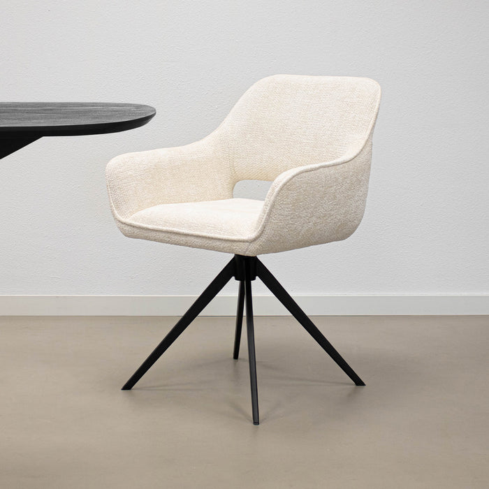 Kick draaistoel Nori - Crème