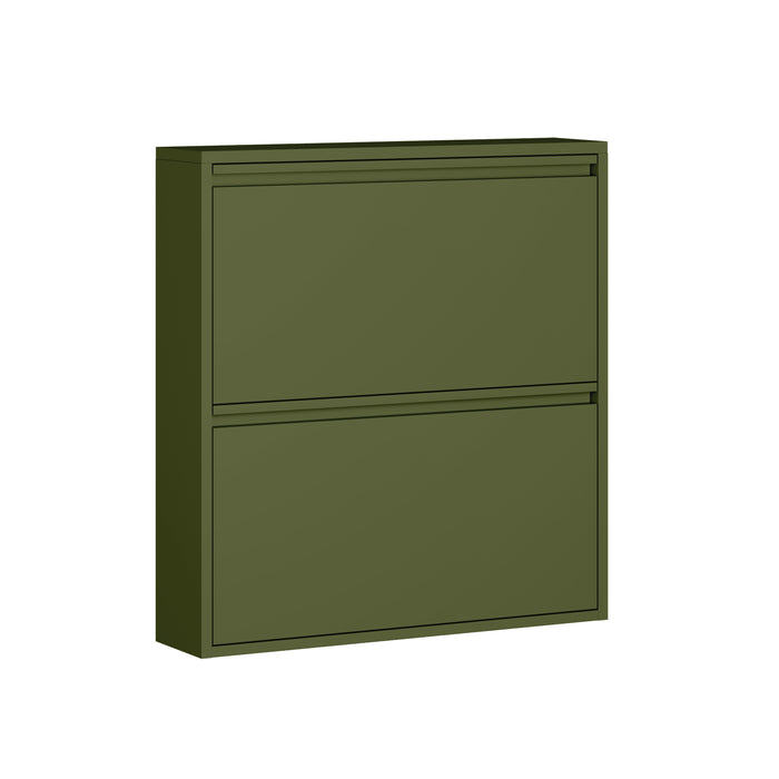 by fonQ Klip Schoenenkast - 2 Vakken - Pesto