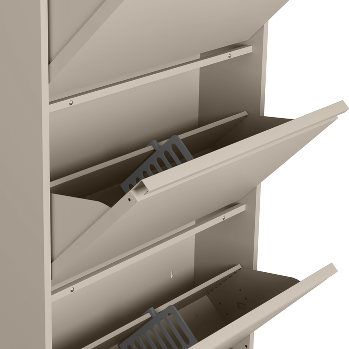 by fonQ Klip Schoenenkast - 4 Vakken - Cashmere