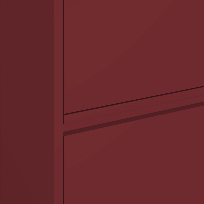 by fonQ Klip Schoenenkast - 4 Vakken - Bordeaux