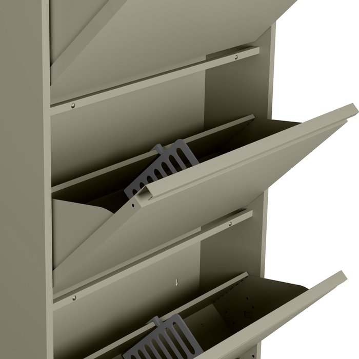 by fonQ Klip Schoenenkast - 5 Vakken - Taupe