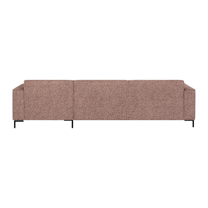 by fonQ Loft Hoekbank met Chaise Longue Rechts - Chenille Melange - Blush