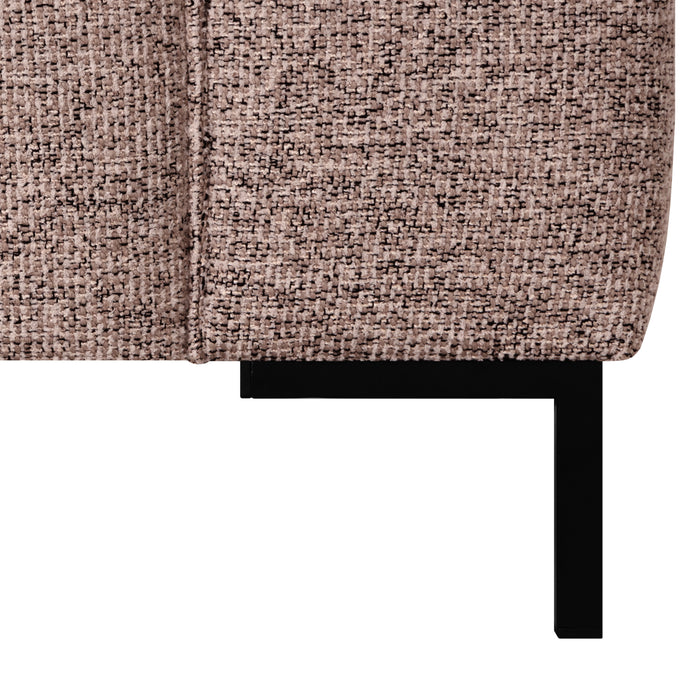 by fonQ Loft Hoekbank met Chaise Longue Links - Chenille Melange - Blush