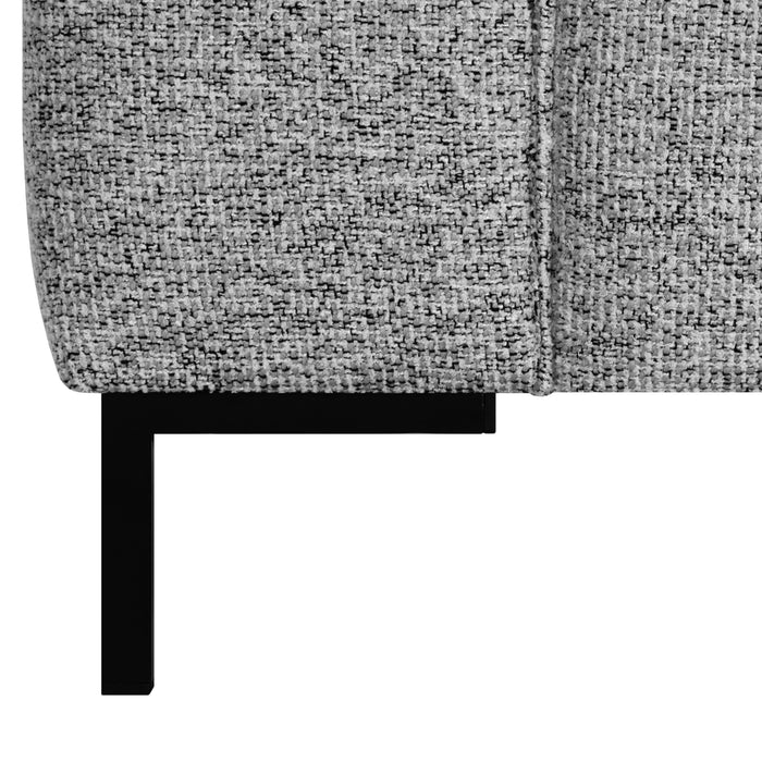 by fonQ Loft Hoekbank met Chaise Longue Rechts - Chenille Melange - Mintgroen