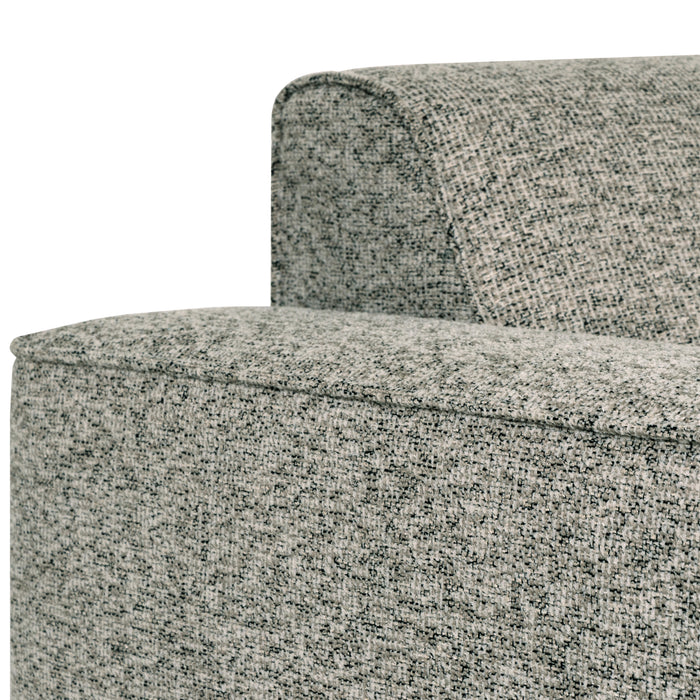 by fonQ Loft Hoekbank met Chaise Longue Links - Chenille Melange - Mintgroen