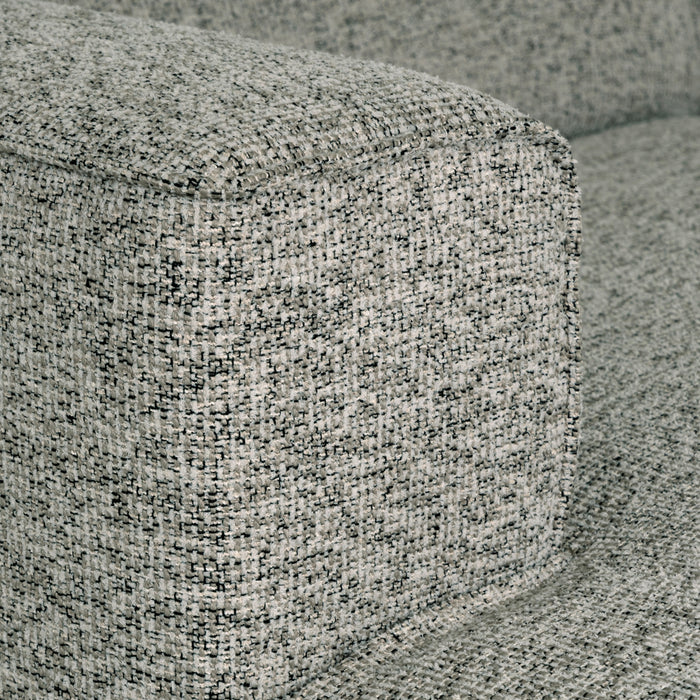 by fonQ Loft Hoekbank met Chaise Longue Links - Chenille Melange - Mintgroen