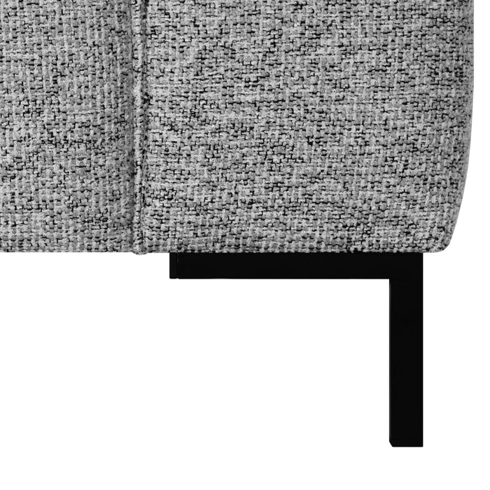 by fonQ Loft Hoekbank met Chaise Longue Links - Chenille Melange - Mintgroen