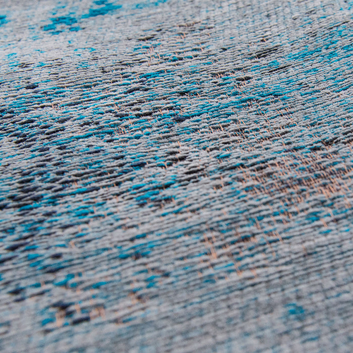 Louis de Poortere Medallion Fading World Vloerkleed 80 x 150 cm - Grey Turquoise