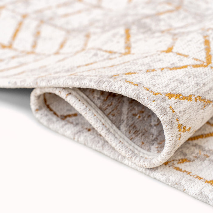 Louis de Poortere Jacob's Ladder Runner Vloerkleed 80 x 250 cm - Central Yellow